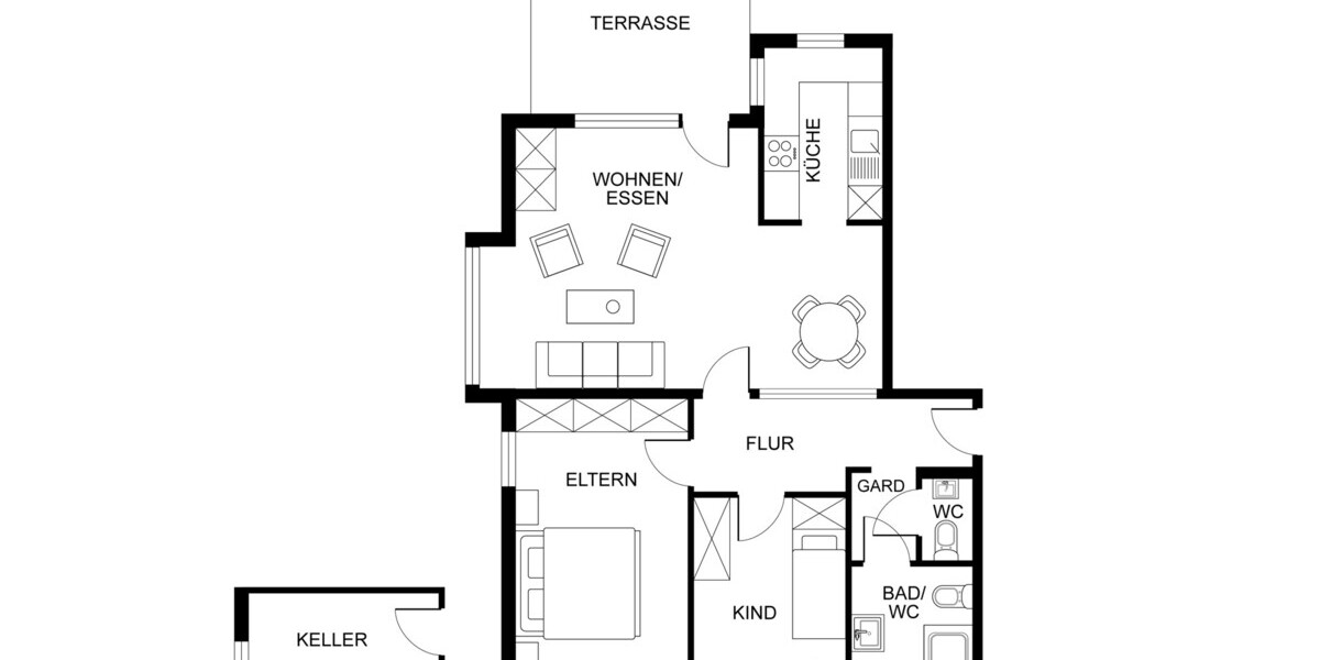 Kohlscheid – Eigentumswohnung mit Terrasse, Garten und Stellplatz - Etagenwohnung Herzogenrath | Angebot:26905120