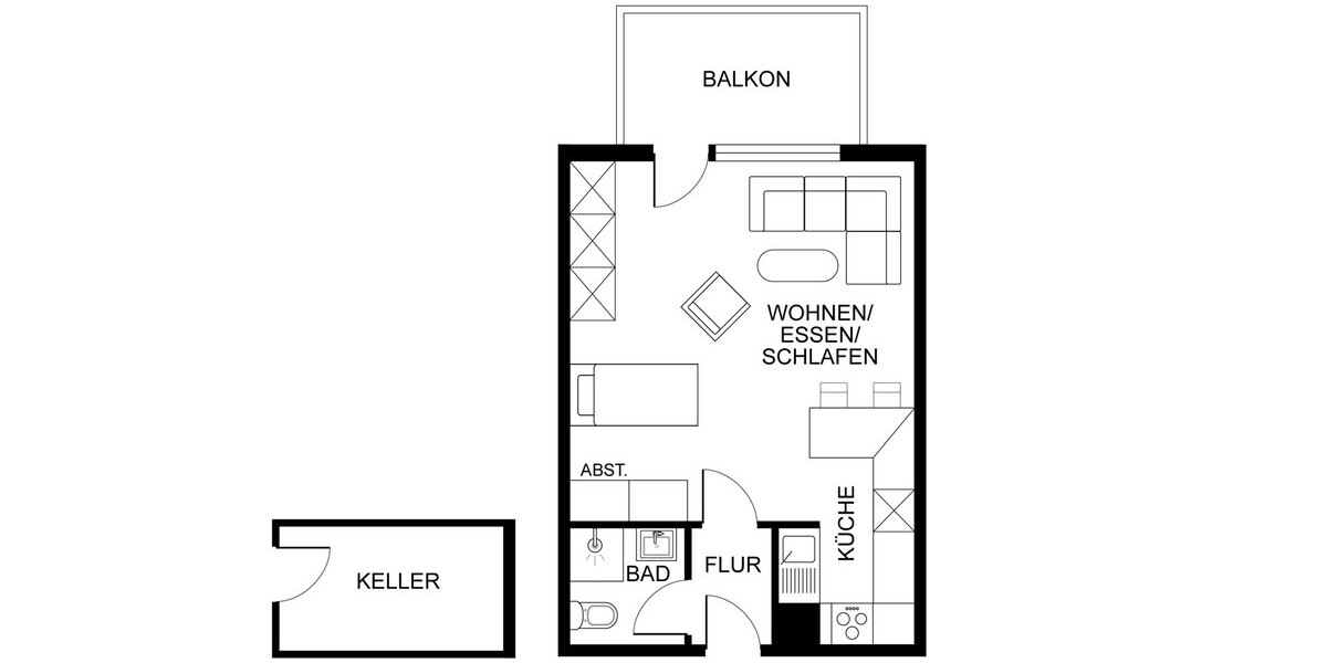 Kohlscheid – Klein, fein, renditestark: Vermietete Kapitalanlage mit Balkon - Etagenwohnung Herzogenrath | Angebot:26905377